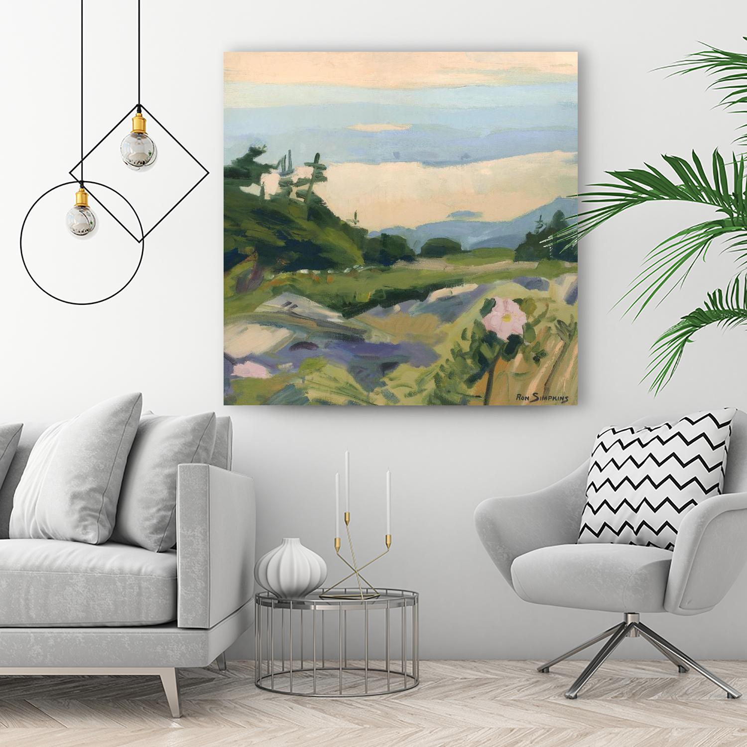 Top of the World by Ron Simpkins on GIANT ART - green landscape canadien