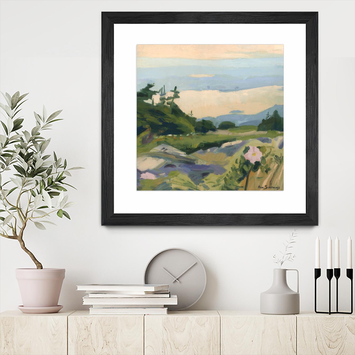 Top of the World by Ron Simpkins on GIANT ART - grey landscape