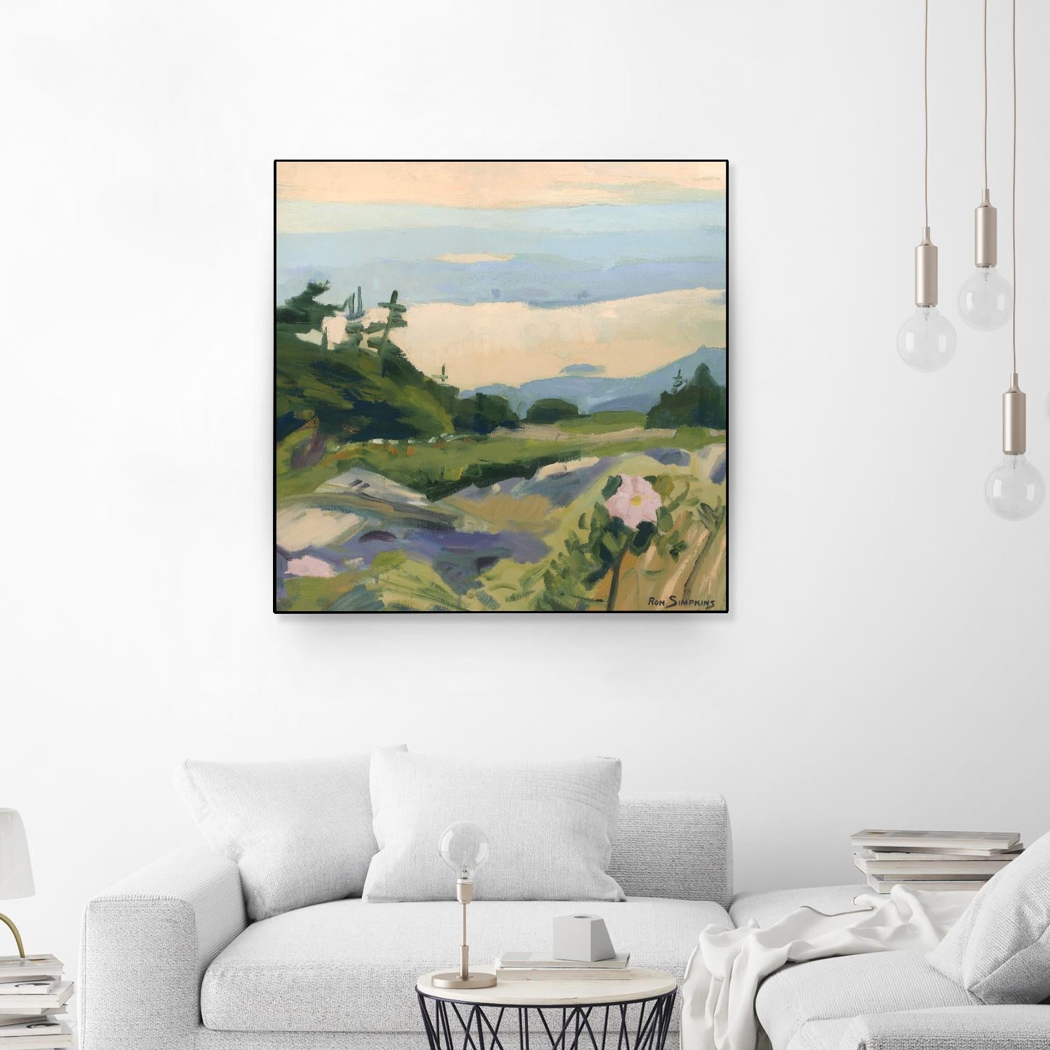 Top of the World by Ron Simpkins on GIANT ART - grey landscape