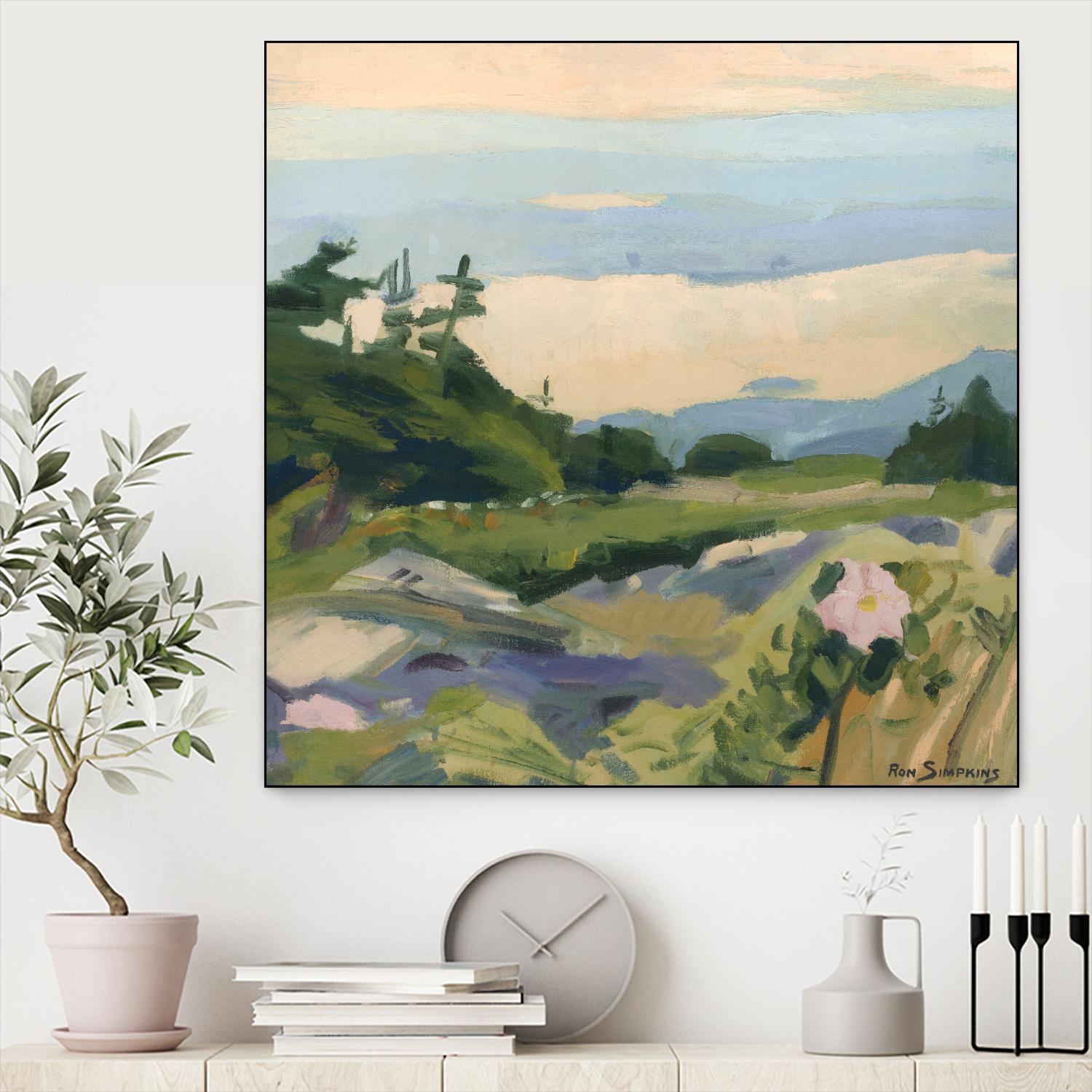 Top of the World by Ron Simpkins on GIANT ART - grey landscape