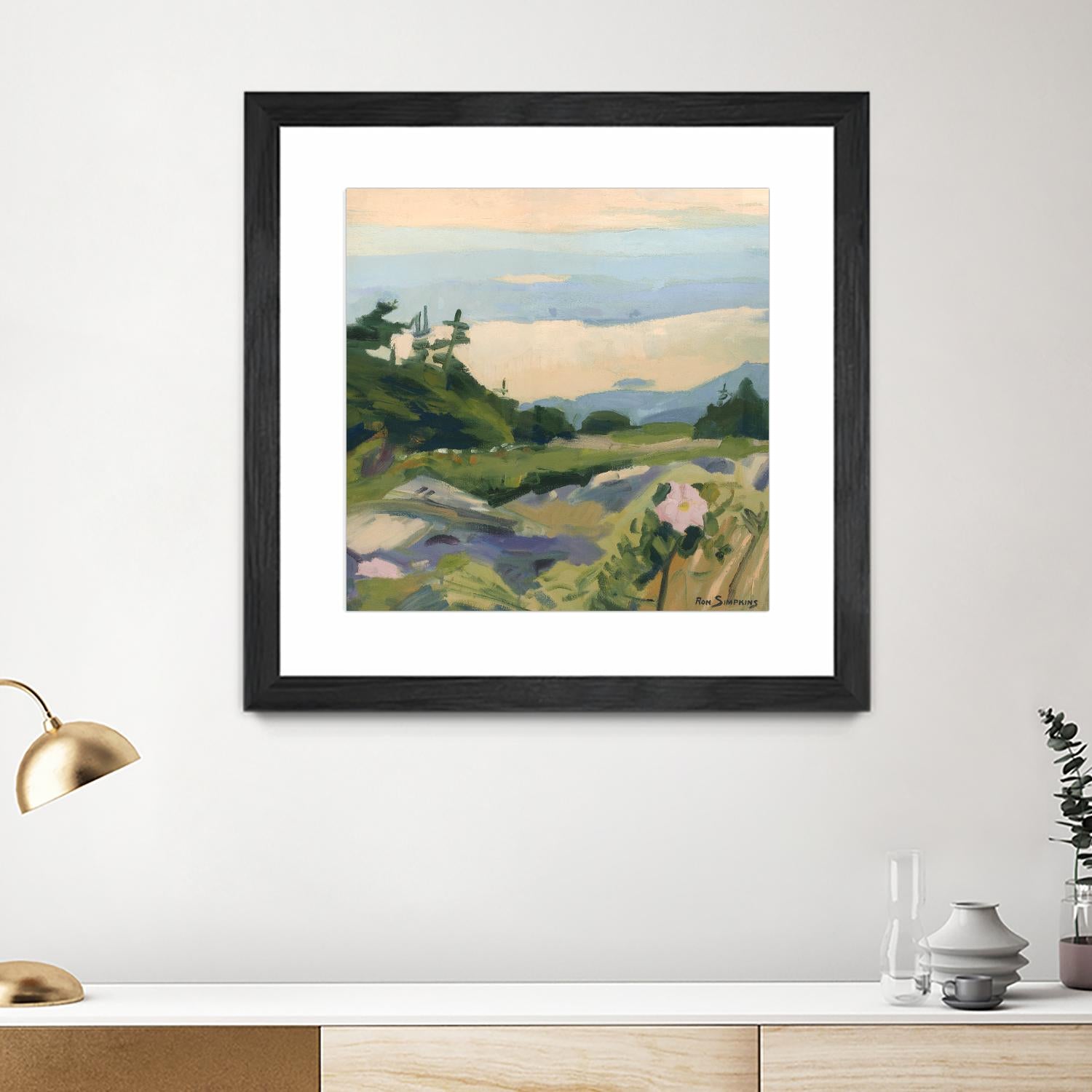 Top of the World by Ron Simpkins on GIANT ART - grey landscape