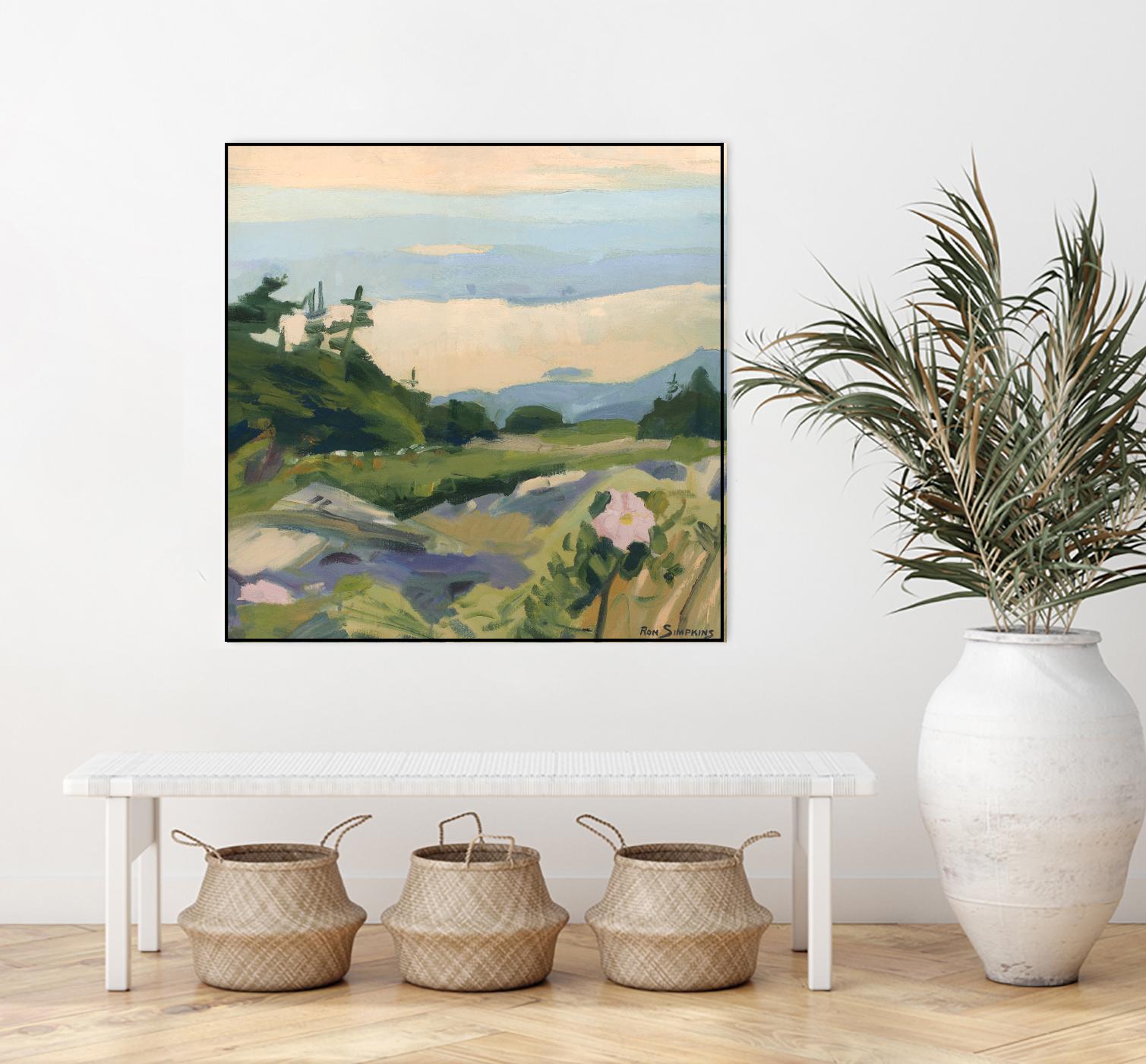 Top of the World by Ron Simpkins on GIANT ART - grey landscape