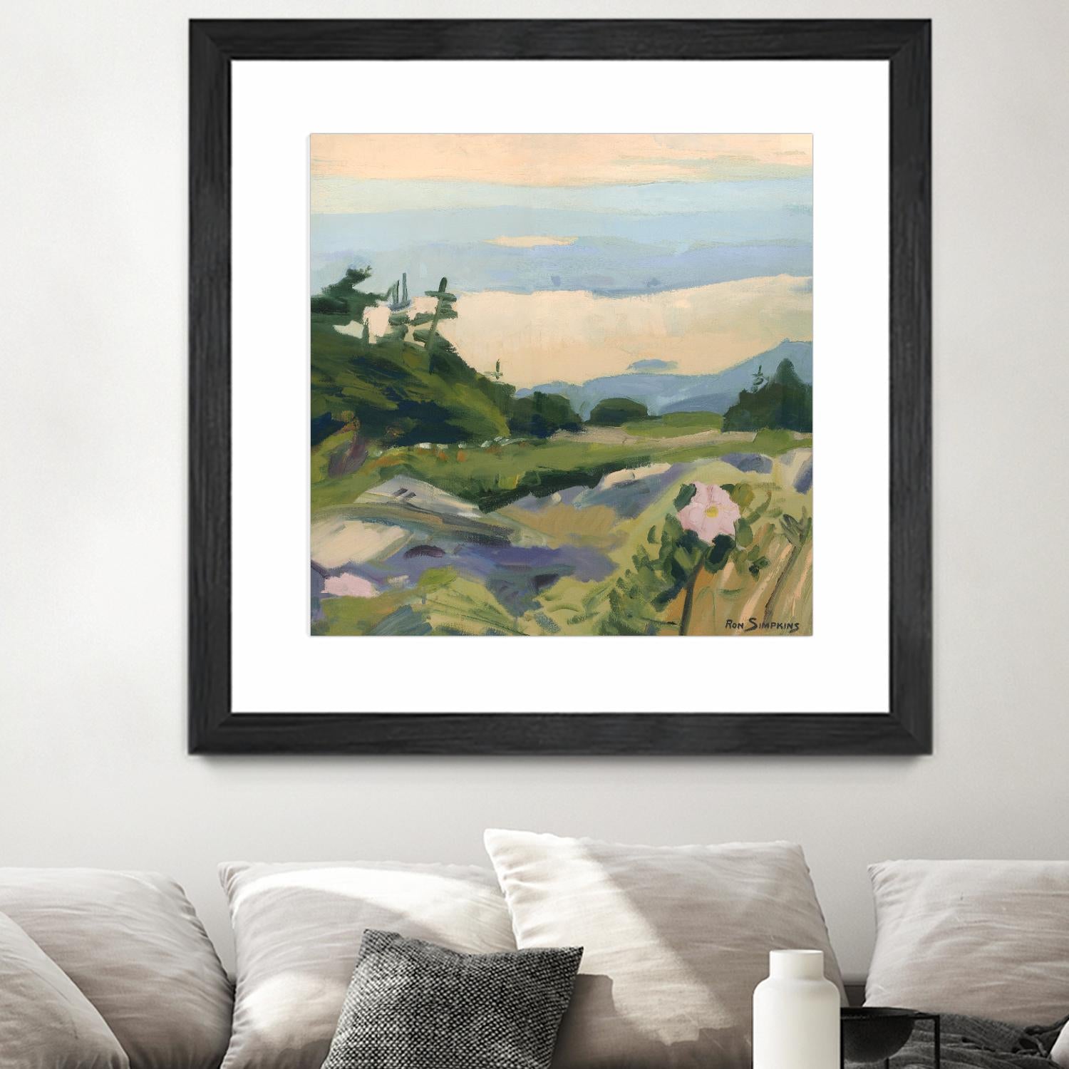 Top of the World by Ron Simpkins on GIANT ART - grey landscape