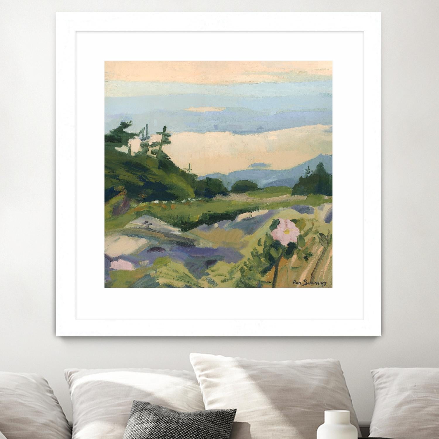 Top of the World by Ron Simpkins on GIANT ART - grey landscape