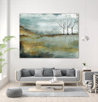 Les trois arbres by Roland Benoît on GIANT ART - grey trees