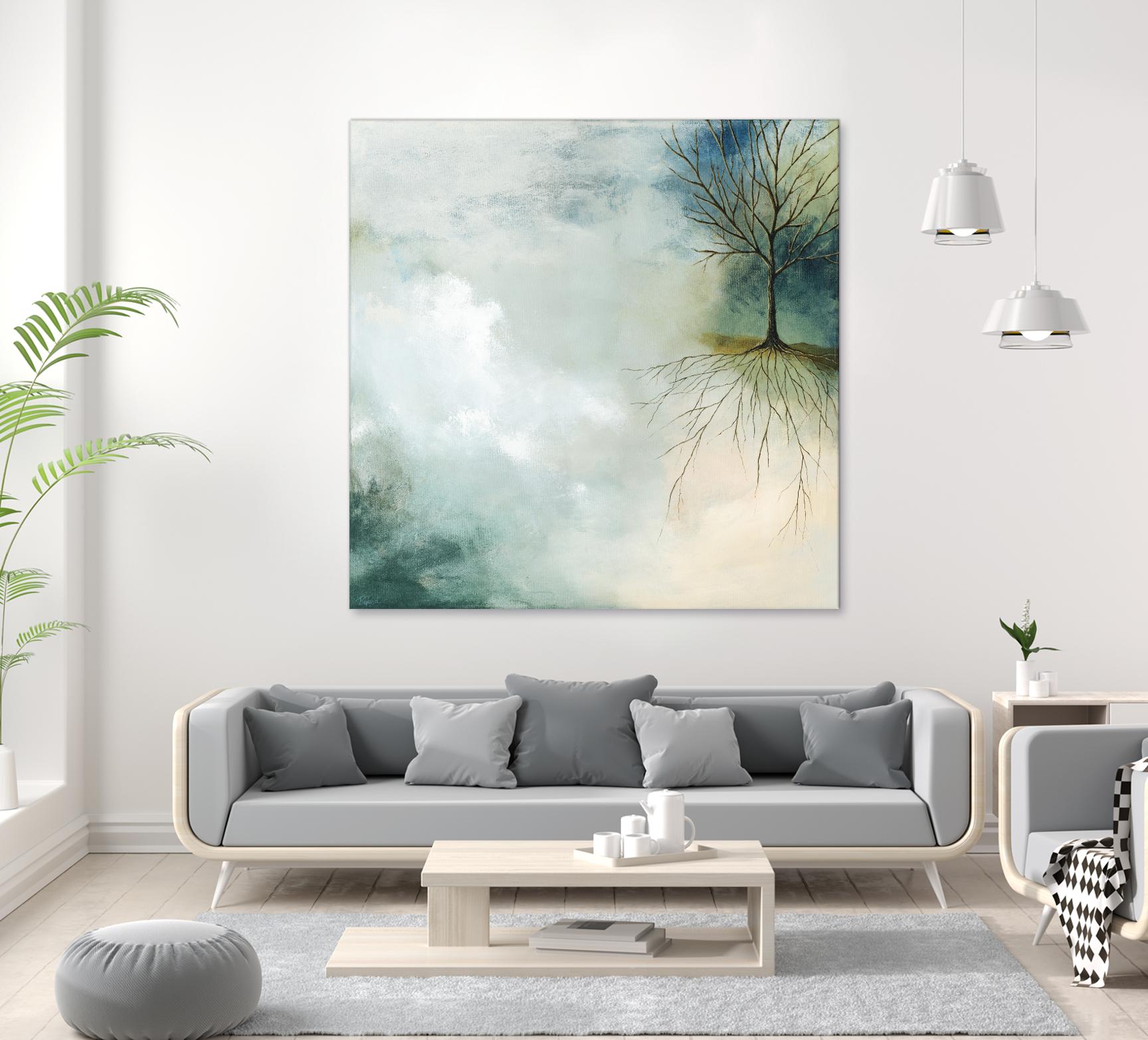 Sur terre comme au ciel by Roland Benoît on GIANT ART - grey trees