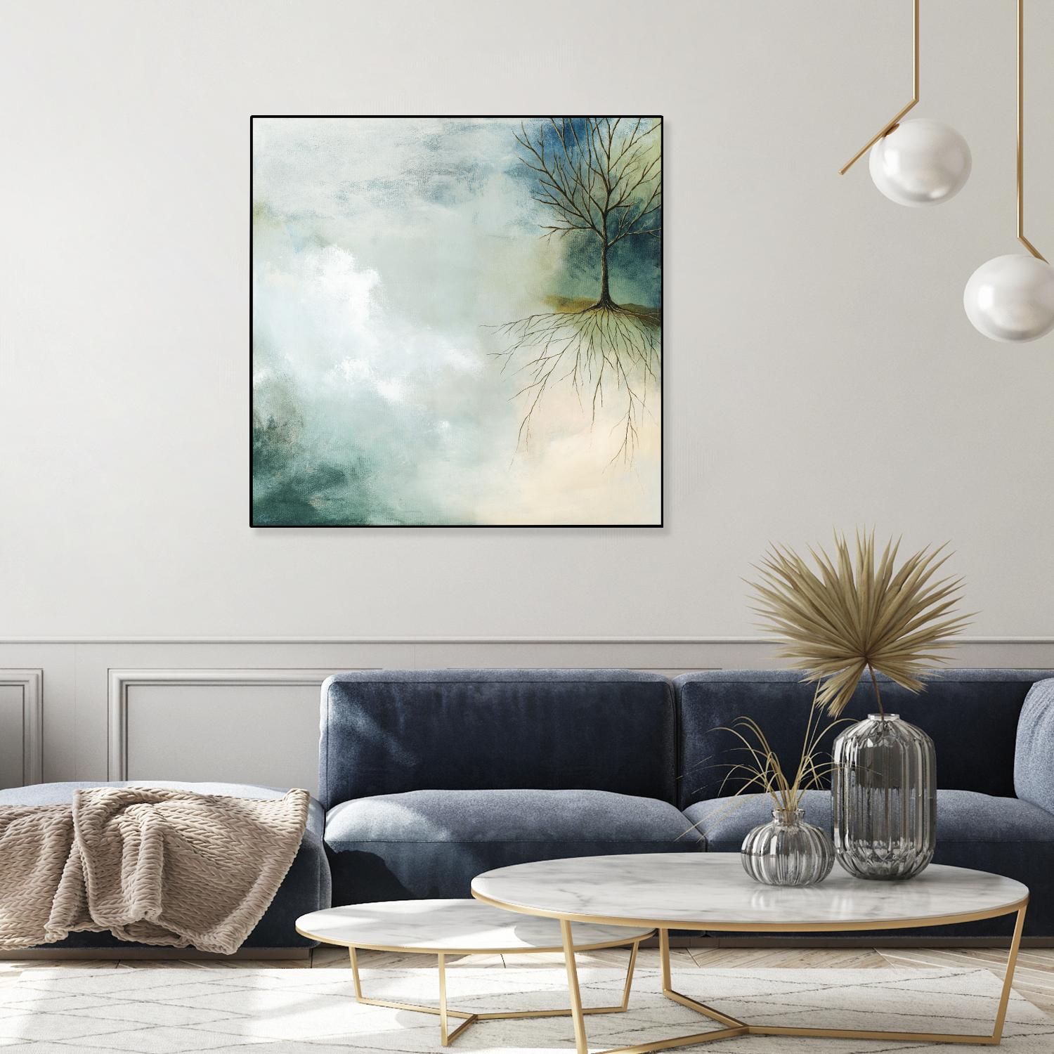 Sur terre comme au ciel by Roland Benoît on GIANT ART - grey trees