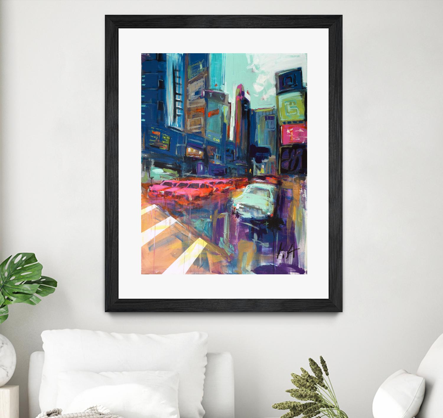 Trafic City by Marc Archambault on GIANT ART - pink architecture artistes du québec