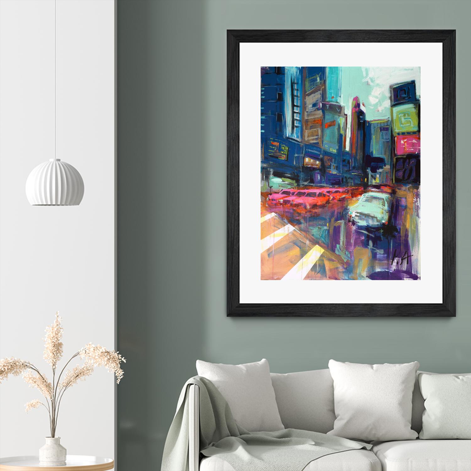 Trafic City by Marc Archambault on GIANT ART - pink architecture artistes du québec