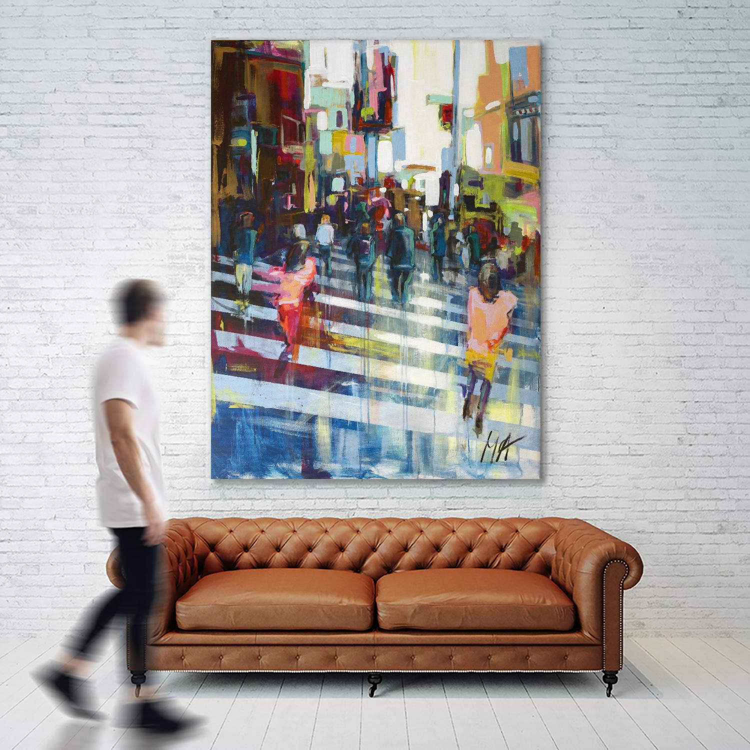 Vie City by Marc Archambault on GIANT ART - blue city scene