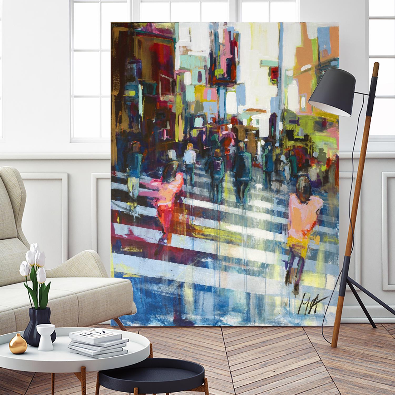 Vie City by Marc Archambault on GIANT ART - blue city scene