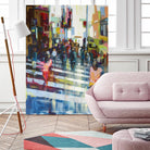 Vie City by Marc Archambault on GIANT ART - blue city scene