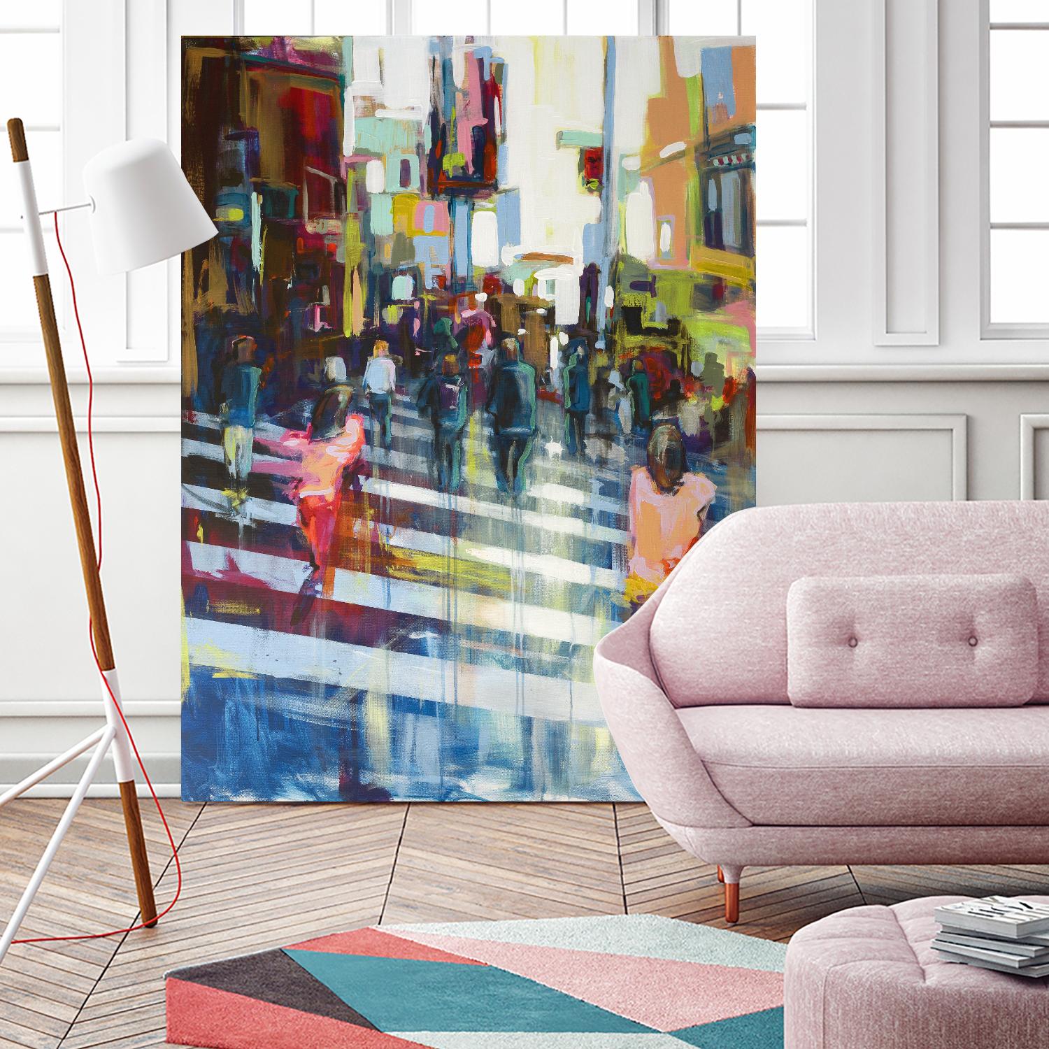 Vie City by Marc Archambault on GIANT ART - blue city scene