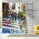 Vie City by Marc Archambault on GIANT ART - blue city scene