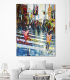 Vie City by Marc Archambault on GIANT ART - blue city scene