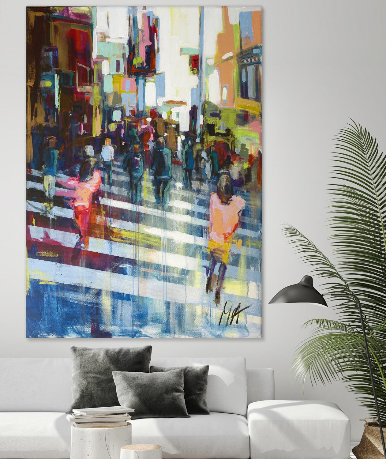 Vie City by Marc Archambault on GIANT ART - blue city scene