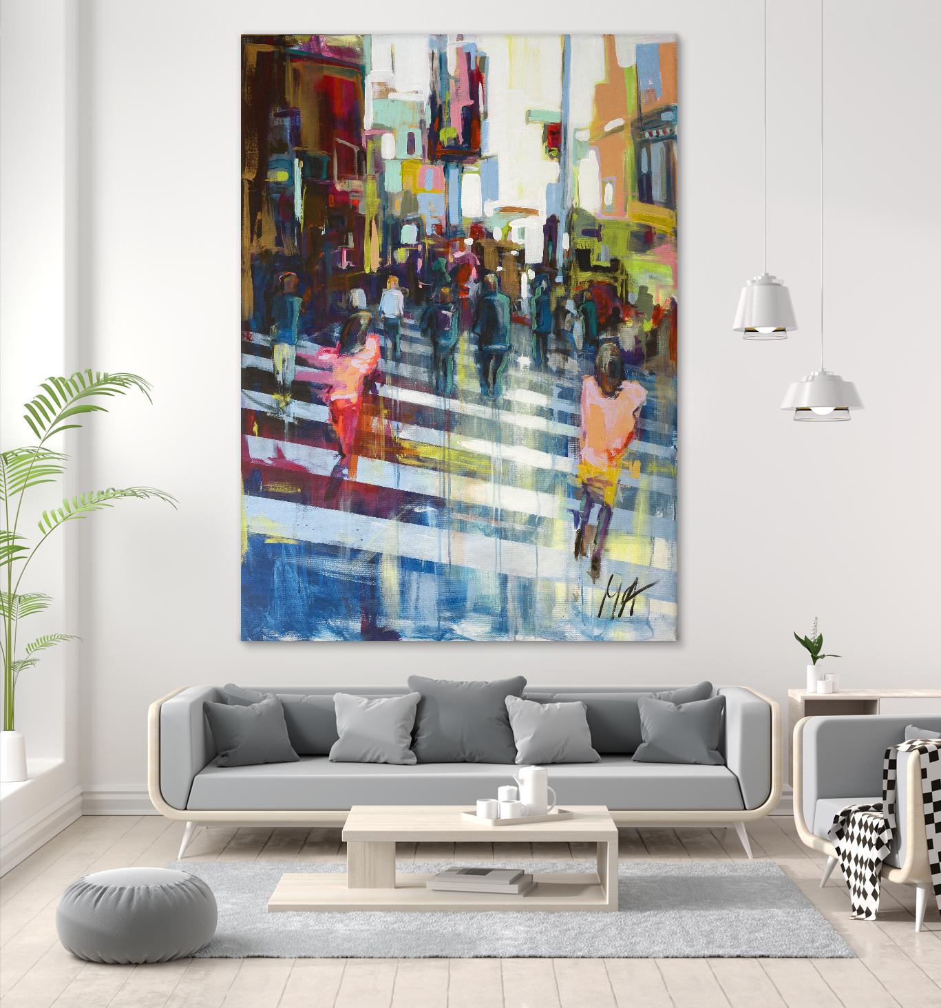 Vie City by Marc Archambault on GIANT ART - blue city scene