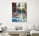 Vie City by Marc Archambault on GIANT ART - blue city scene