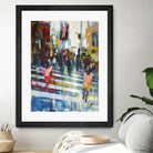 Vie City by Marc Archambault on GIANT ART - orange figurative pietons