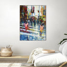 Vie City by Marc Archambault on GIANT ART - blue city scene