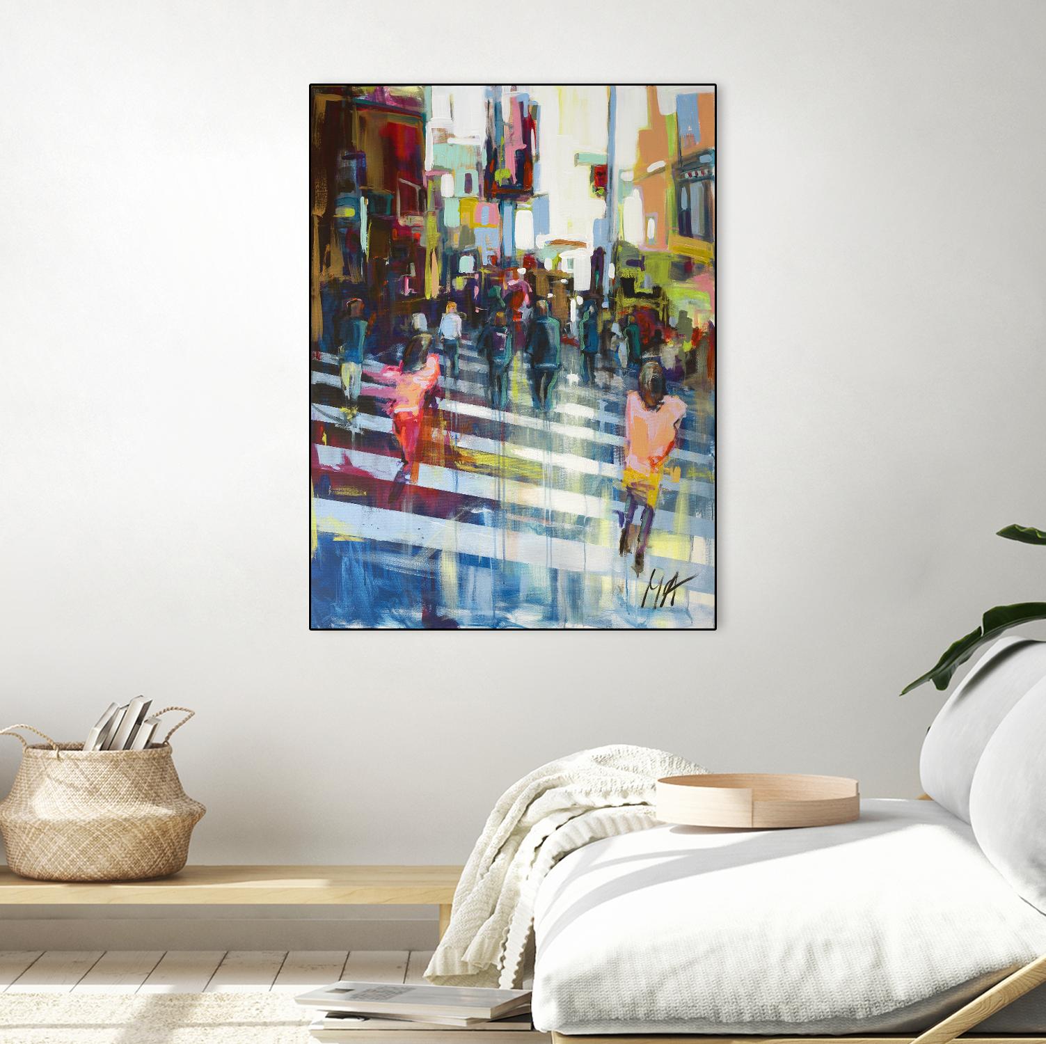 Vie City by Marc Archambault on GIANT ART - blue city scene