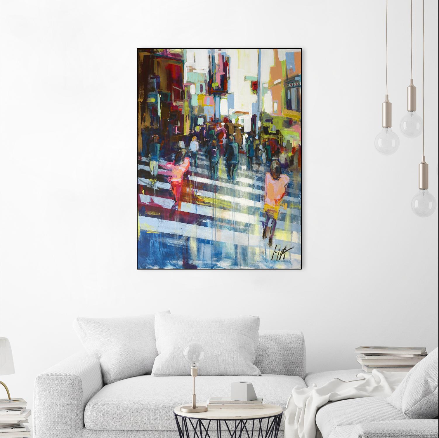 Vie City by Marc Archambault on GIANT ART - blue city scene