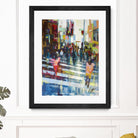 Vie City by Marc Archambault on GIANT ART - orange figurative pietons