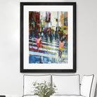 Vie City by Marc Archambault on GIANT ART - orange figurative pietons