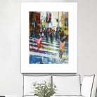 Vie City by Marc Archambault on GIANT ART - orange figurative pietons