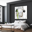 Tour de piste 3 by Sylvie Cloutier on GIANT ART - green abstract