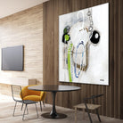 Tour de piste 3 by Sylvie Cloutier on GIANT ART - green abstract