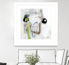 Tour de piste 3 by Sylvie Cloutier on GIANT ART - green abstract