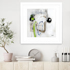 Tour de piste 3 by Sylvie Cloutier on GIANT ART - green abstract