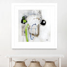 Tour de piste 3 by Sylvie Cloutier on GIANT ART - green abstract