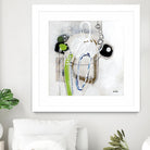 Tour de piste 3 by Sylvie Cloutier on GIANT ART - green abstract