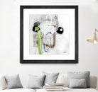 Tour de piste 3 by Sylvie Cloutier on GIANT ART - green abstract