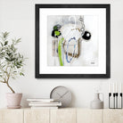 Tour de piste 3 by Sylvie Cloutier on GIANT ART - green abstract