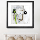 Tour de piste 3 by Sylvie Cloutier on GIANT ART - green abstract