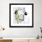 Tour de piste 3 by Sylvie Cloutier on GIANT ART - green abstract