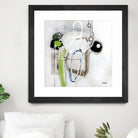 Tour de piste 3 by Sylvie Cloutier on GIANT ART - green abstract