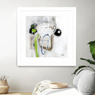 Tour de piste 3 by Sylvie Cloutier on GIANT ART - green abstract