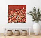 Distorted city scene 1 by Jean-François Dupuis on GIANT ART - beige city scene