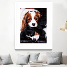 Best Friends by Suzie Samuel on GIANT ART - black animal chiots
