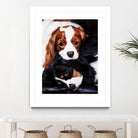 Best Friends by Suzie Samuel on GIANT ART - black animal chiots