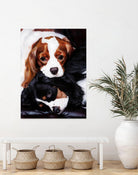 Best Friends by Suzie Samuel on GIANT ART - black animal chiots