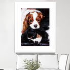 Best Friends by Suzie Samuel on GIANT ART - black animal chiots