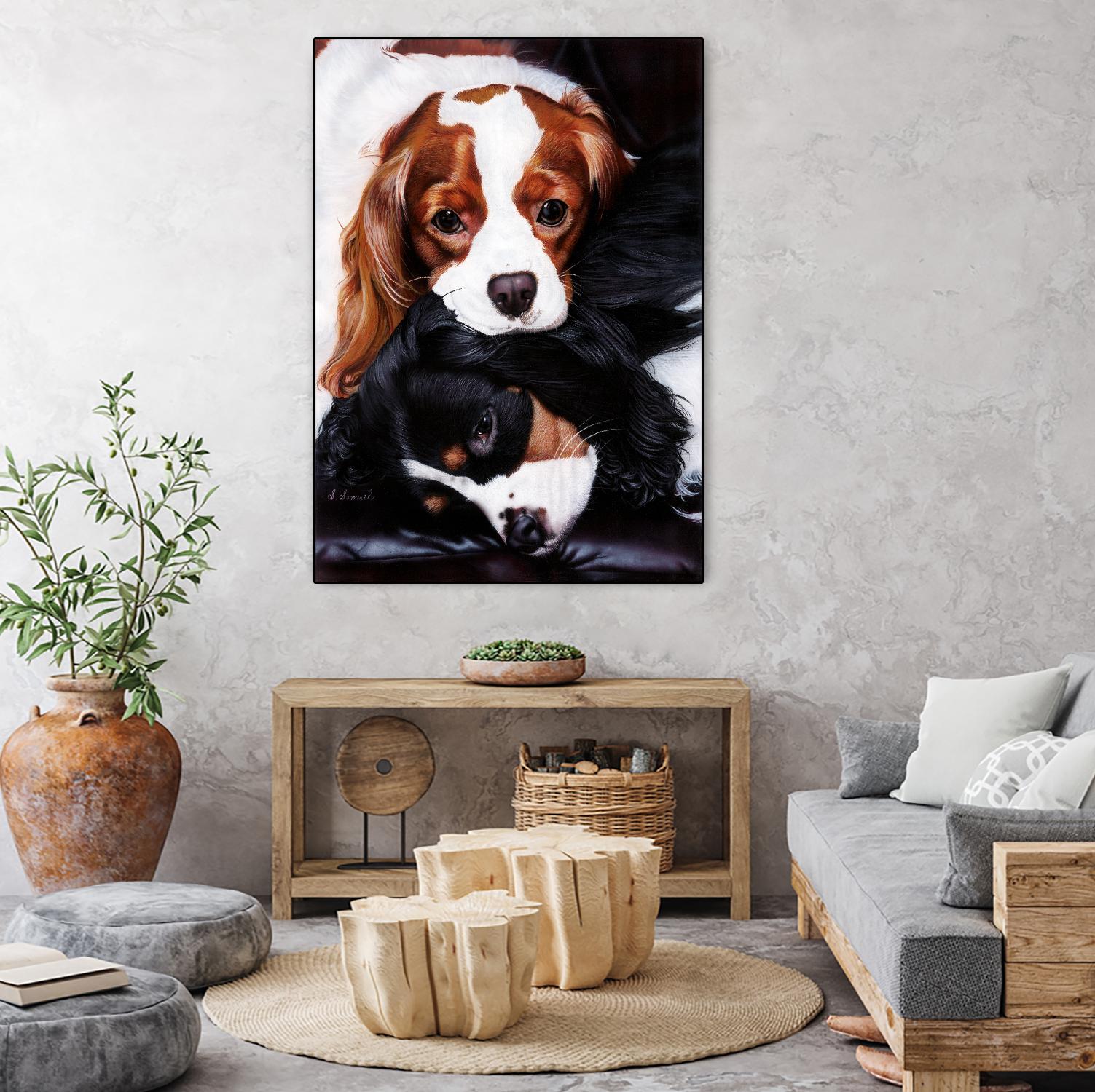 Best Friends by Suzie Samuel on GIANT ART - black animals