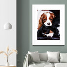 Best Friends by Suzie Samuel on GIANT ART - black animal chiots