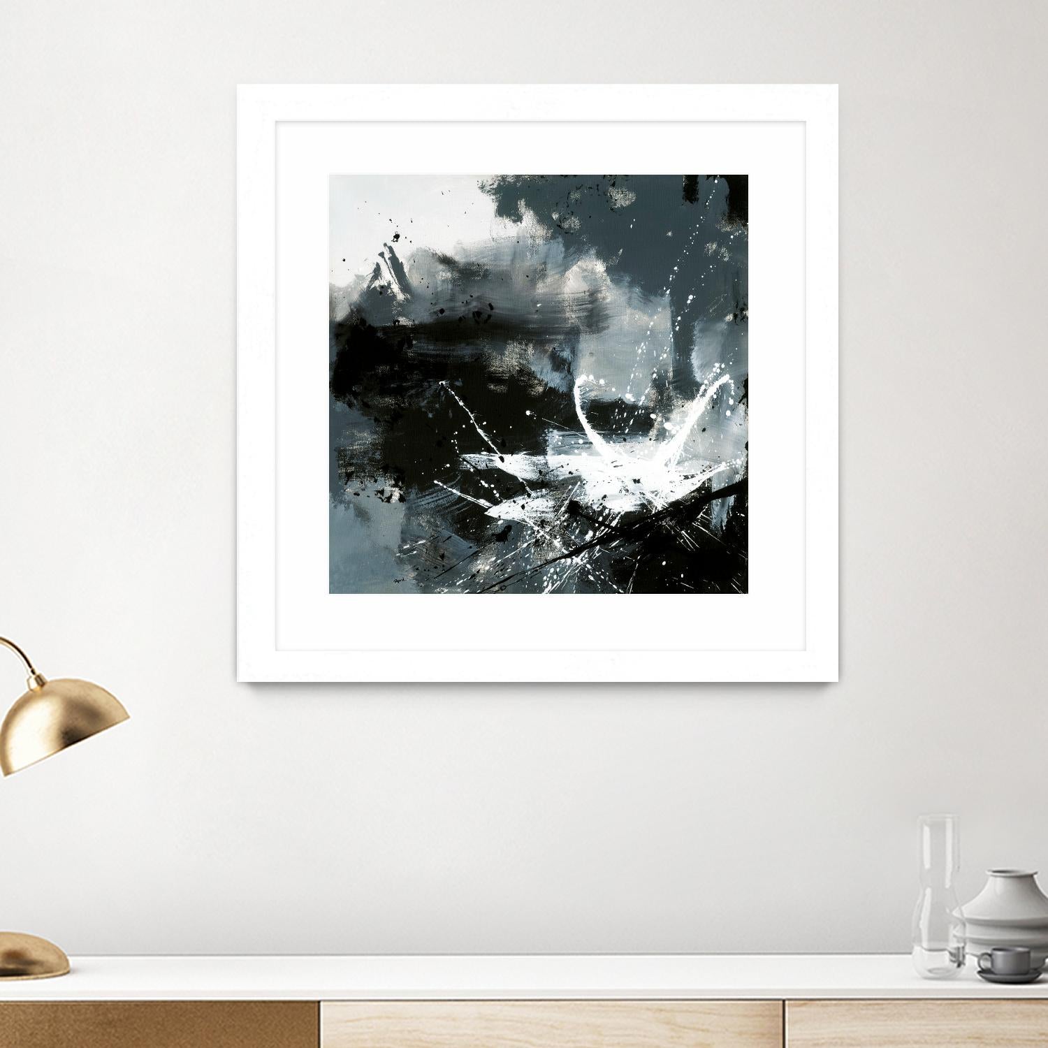 Éclats by Roland Benoît on GIANT ART - white abstract