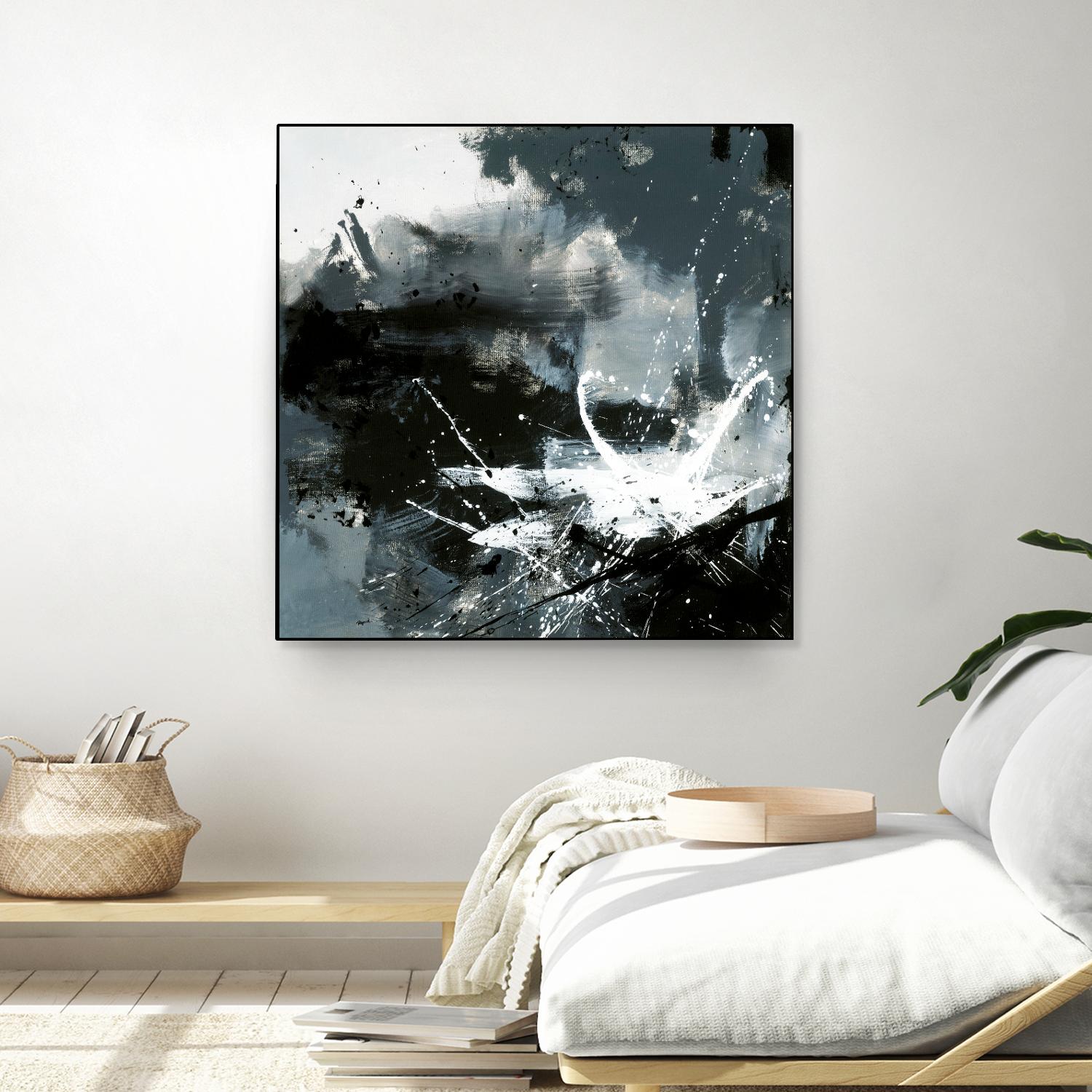 Éclats by Roland Benoît on GIANT ART - white abstract